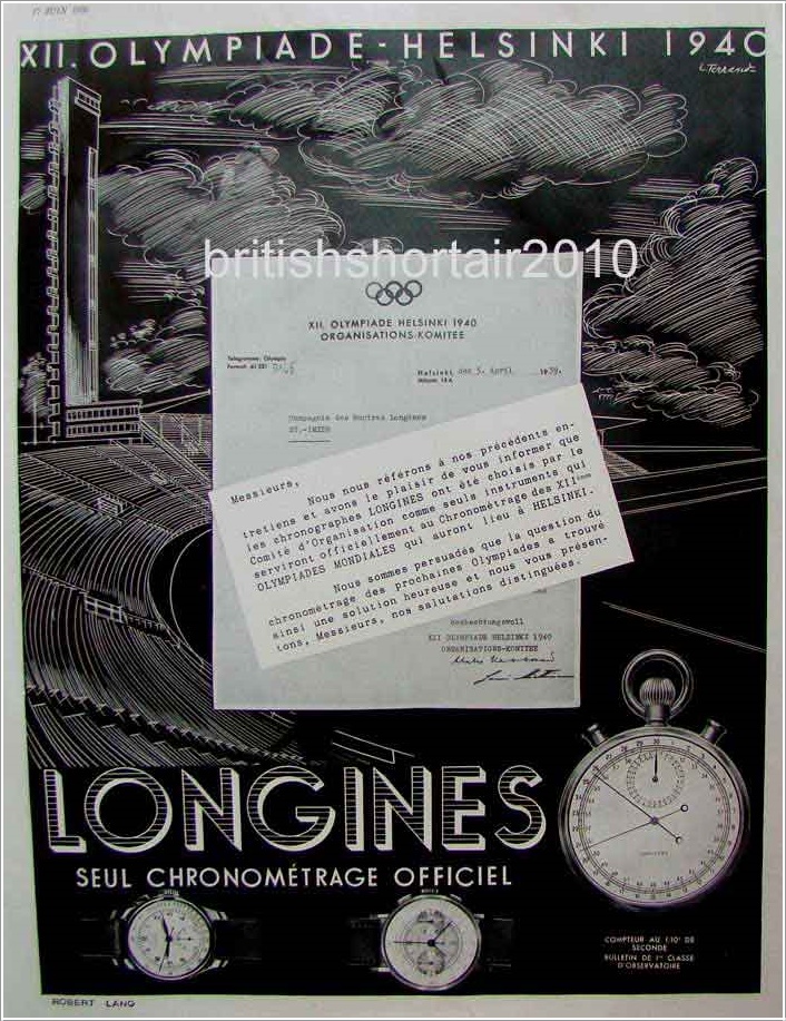 Longines Olimpiadi 1940